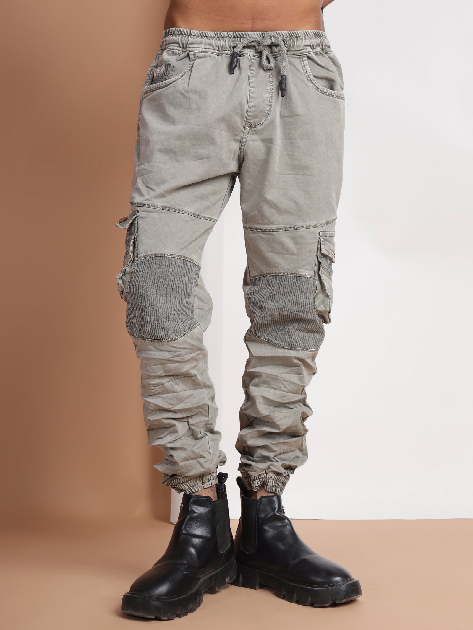 French Cliff stone cargo jogger